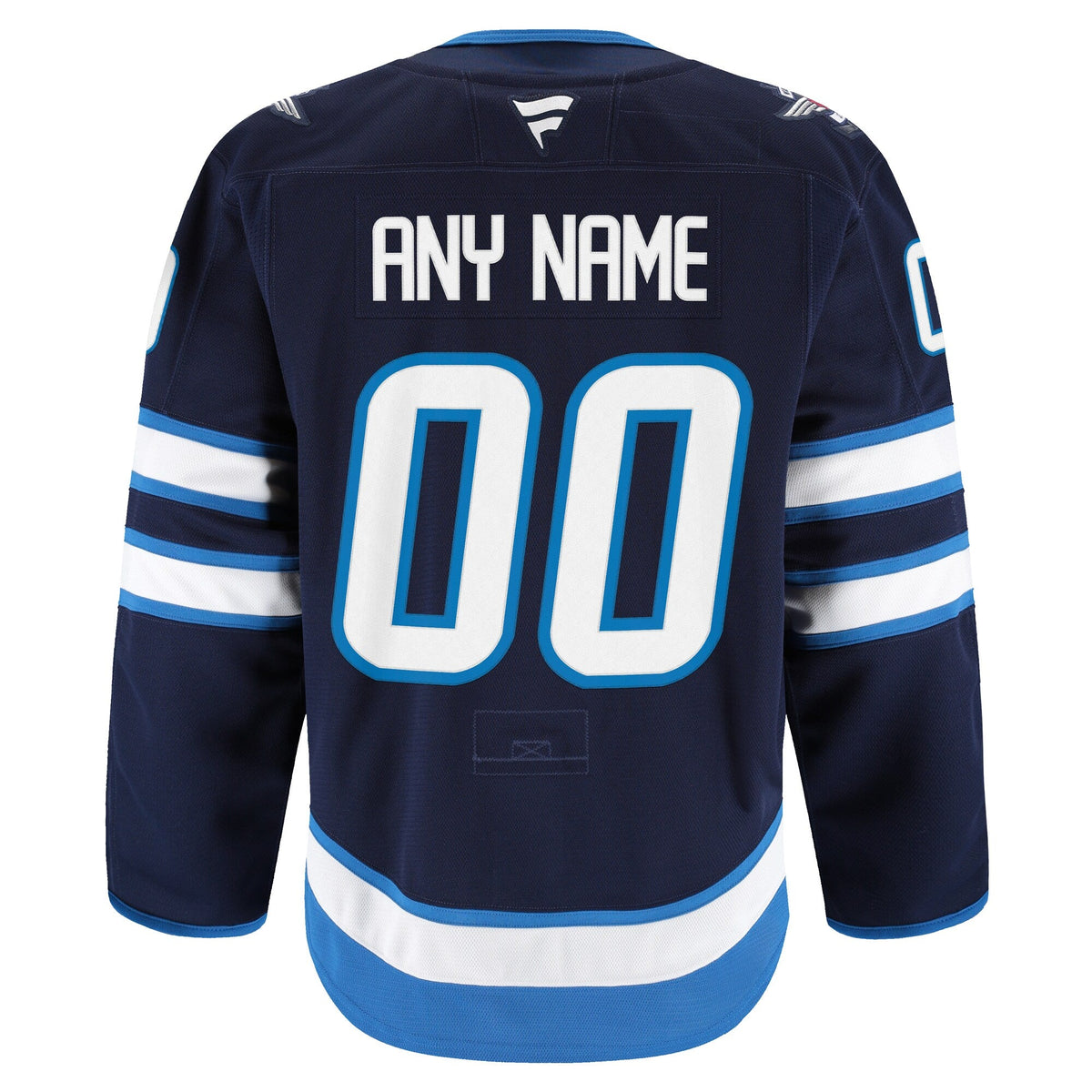 Winnipeg Jets Navy Home Pro Custom Jersey