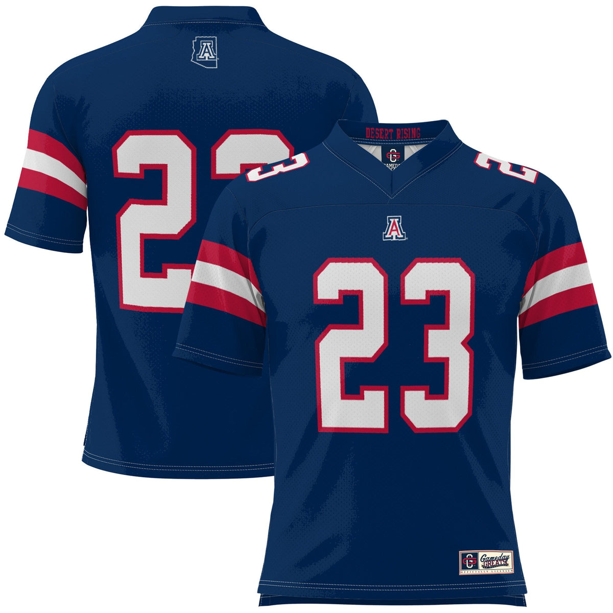 #23 Arizona Wildcats Desert Rising Football Jersey - Navy