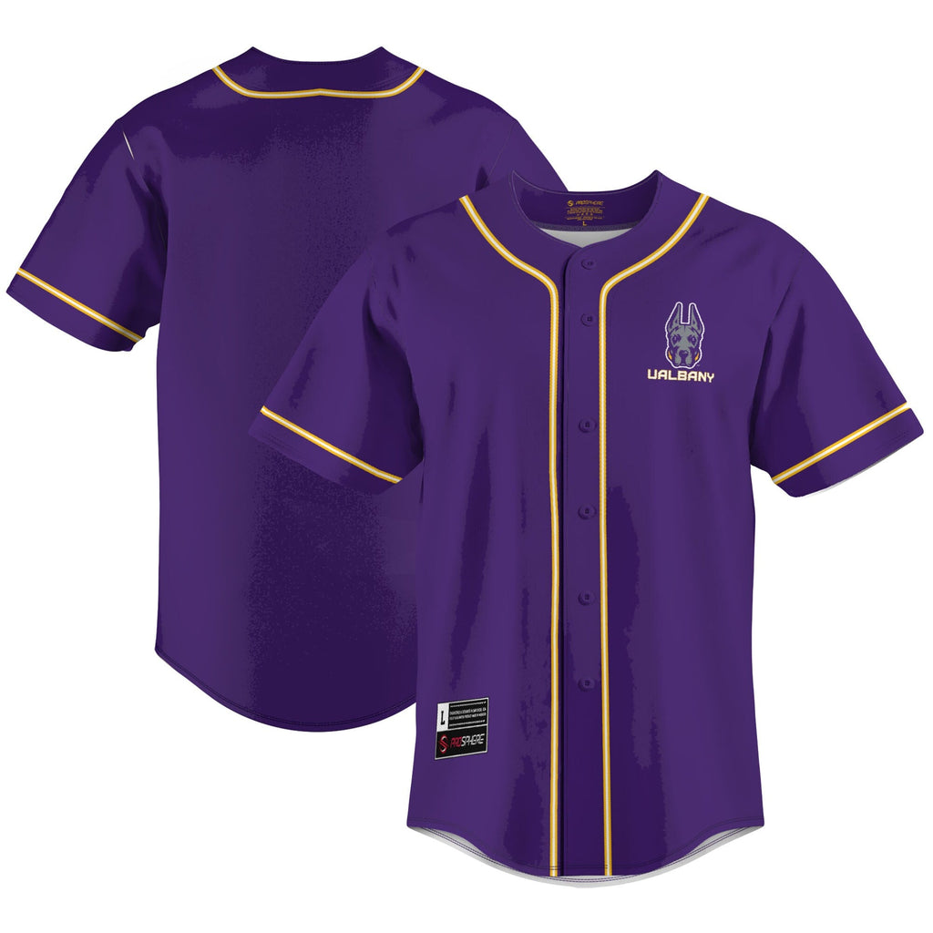 UAlbany Great Danes Lightweight Baseball Jersey - Purple