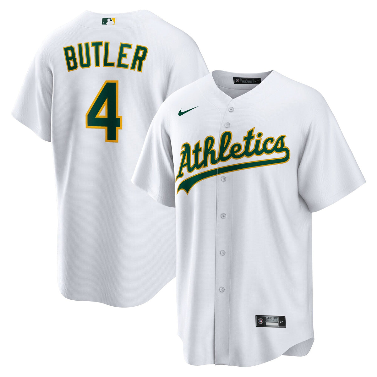 Athletics Lawrence Butler White Home Replica Baseball Jersey
