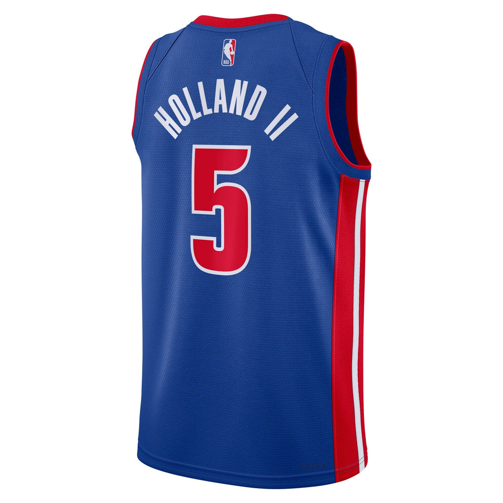 Detroit Pistons Icon Swingman Jersey NBA 2024 Draft First Round Pick - Blue - Ron Holland II