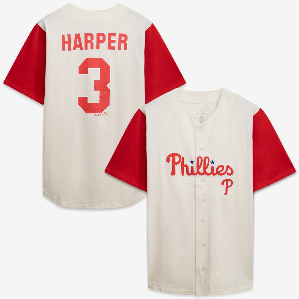 Philadelphia Phillies Profile Cream/Red Big & Tall Two-Color Fashion Baseball Jersey