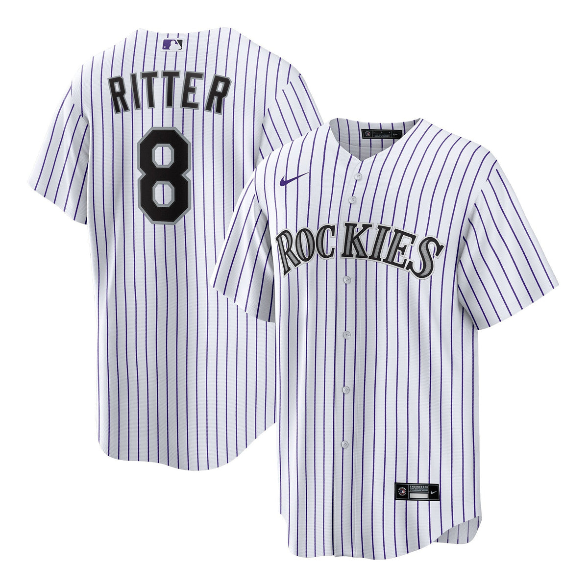 Colorado Rockies Ryan Ritter White Home Replica Baseball Jersey