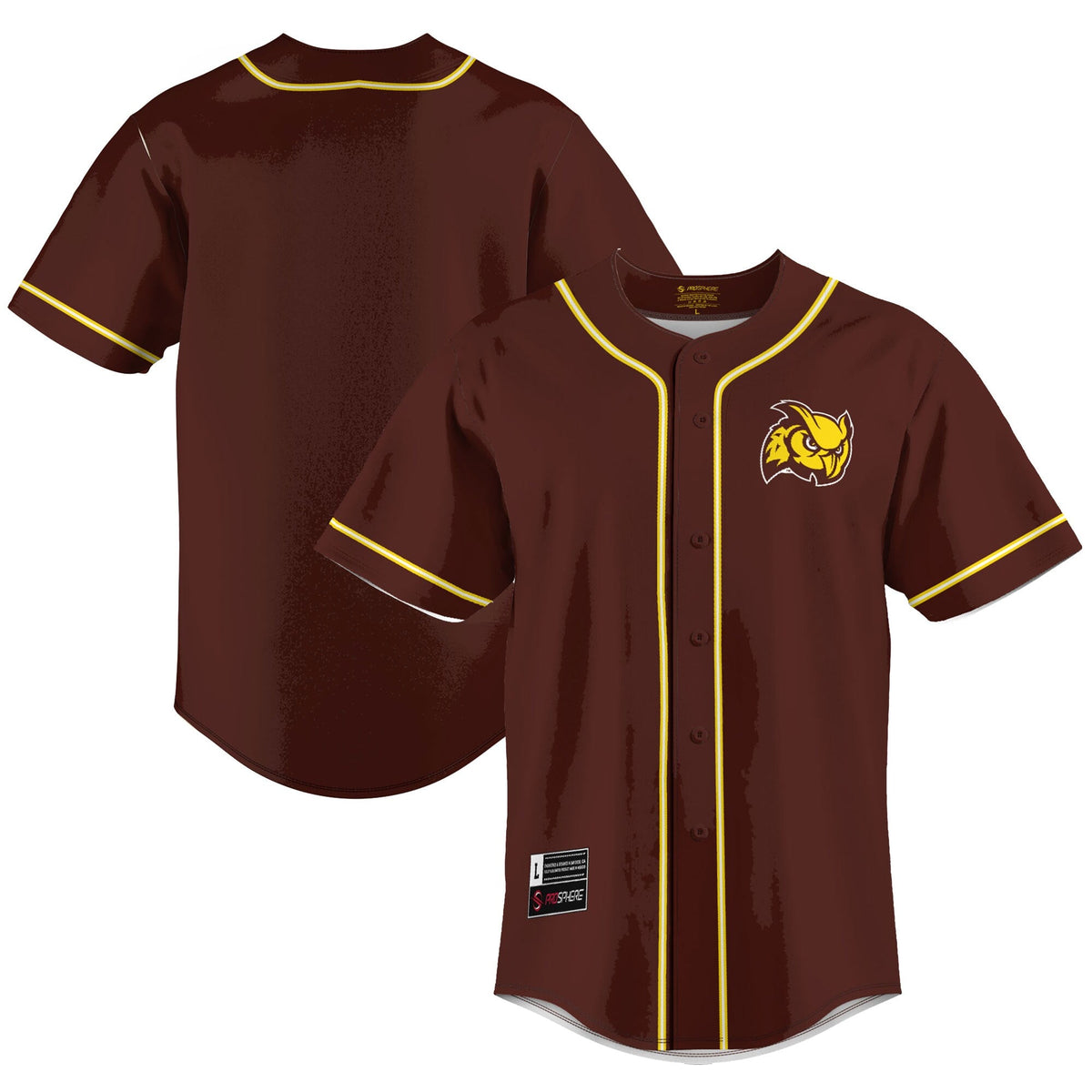 Rowan Profs Lightweight Baseball Jersey - Brown