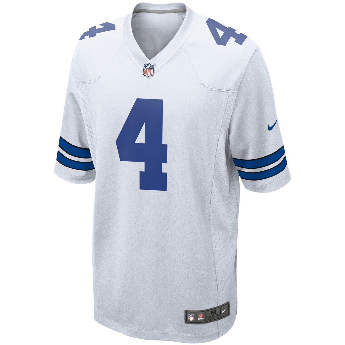 Dallas Cowboys Dak Prescott White Game Team Football Jersey
