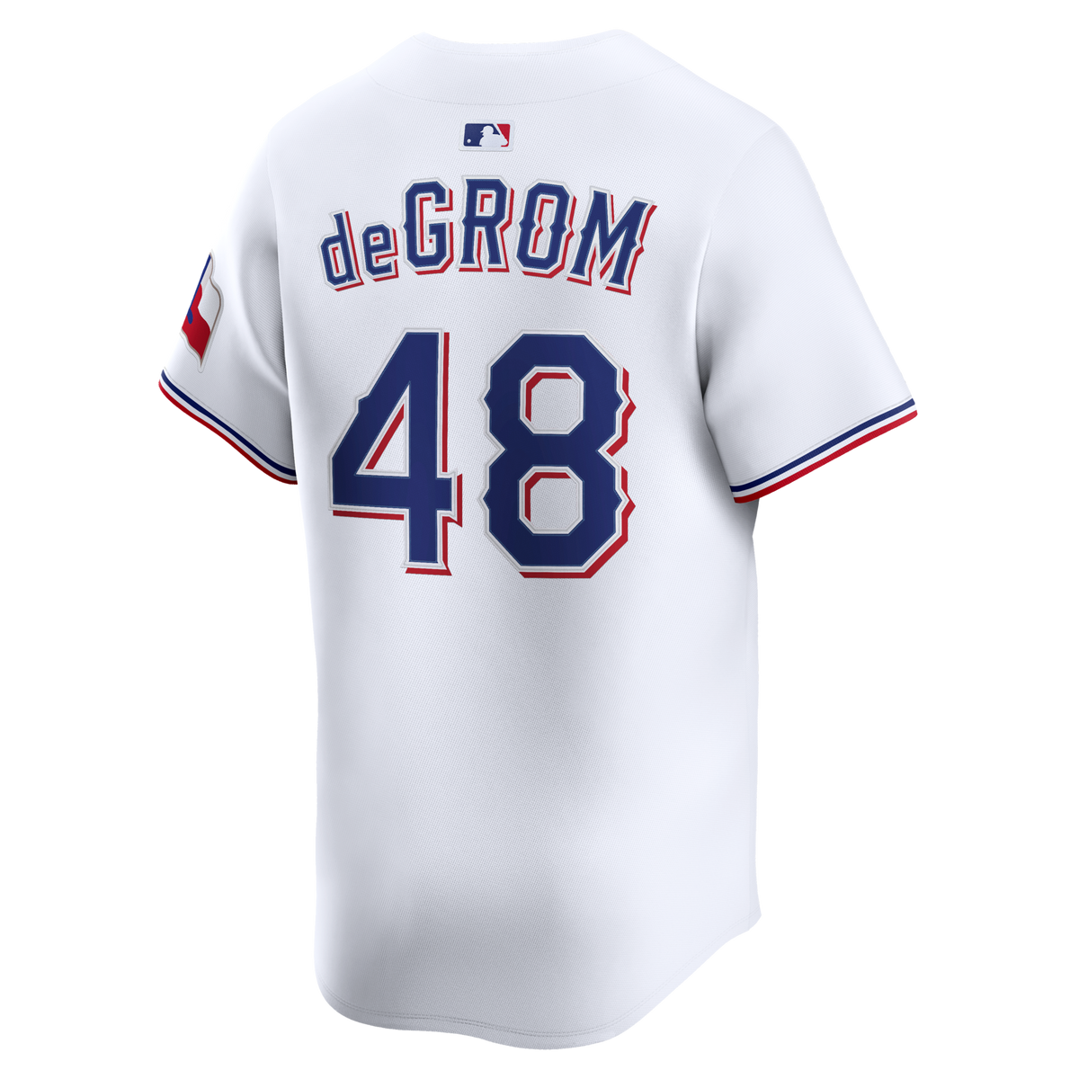 Texas Rangers Jacob deGrom White Home Limited Baseball Jersey