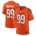 Cincinnati Bengals Myles Murphy Orange Alternate Game Football Jersey