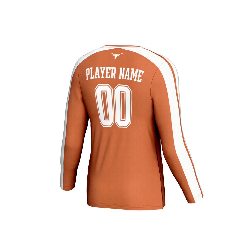 Texas Longhorns NIL Pick-A-Player Lightweight Collegiate Volleyball Fashion Jersey - Texas Orange