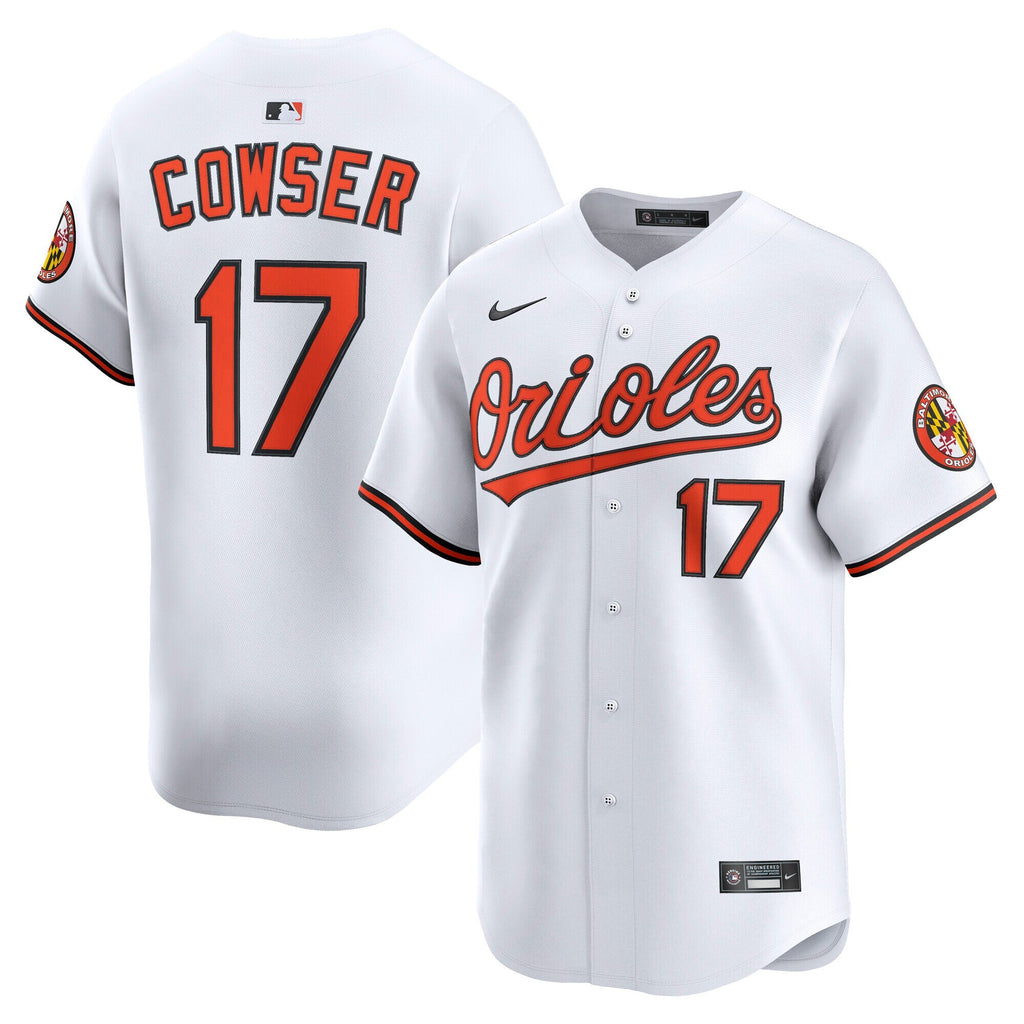 Baltimore Orioles Colton Cowser White Home Limited Player Baseball Jersey
