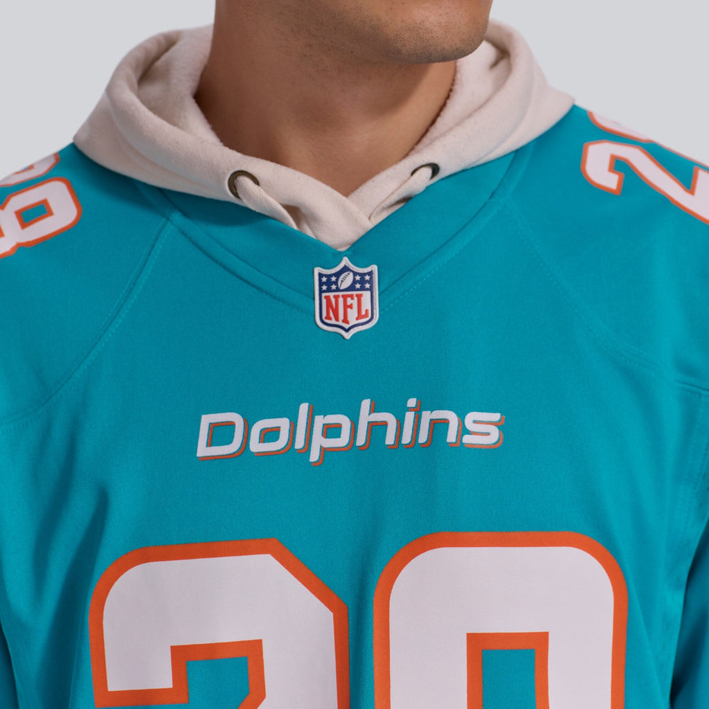 Miami Dolphins Devon Achane Aqua Player Game Football Jersey