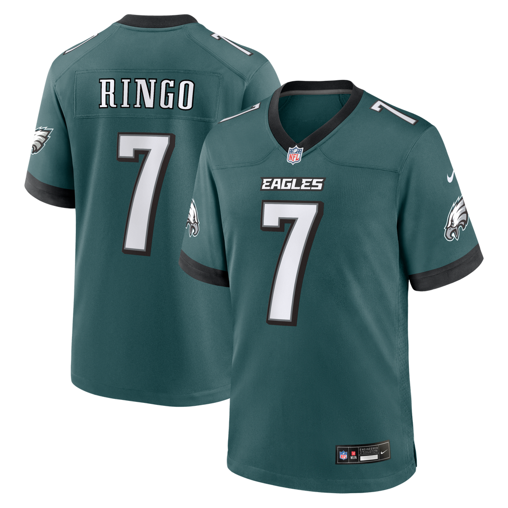 Philadelphia Eagles Kelee Ringo Midnight Green Team Game Football Jersey