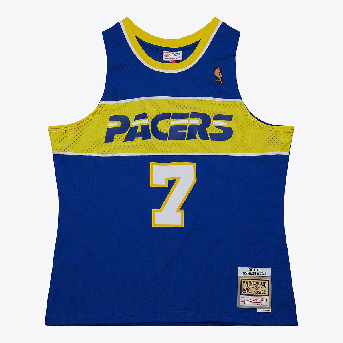 Indiana Pacers Jermaine O'Neal 2004 Hardwood Classics Jersey - Royal Blue