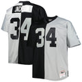 Las Vegas Raiders Bo Jackson Black/Silver Big & Tall Split Legacy Retired Player Replica Football Jersey