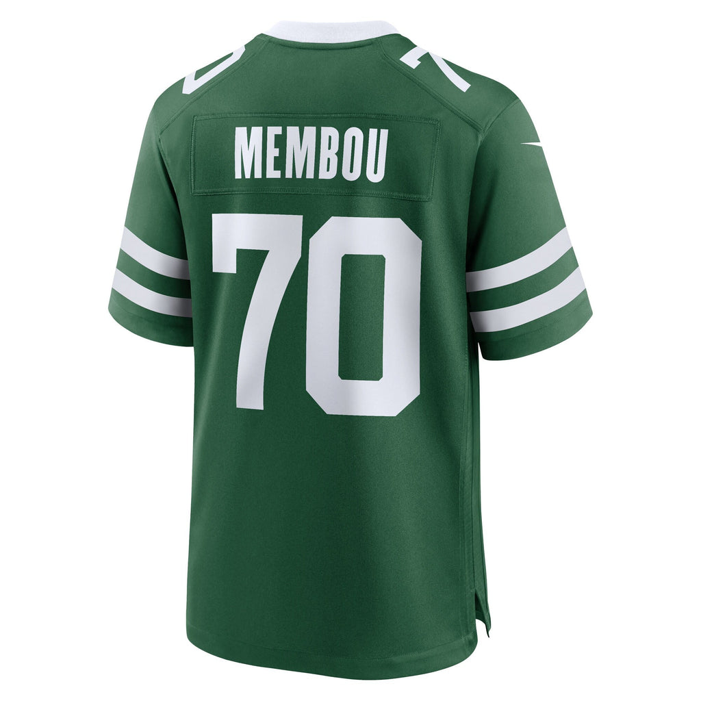 New York Jets Armand Membou Green Team Game Football Jersey