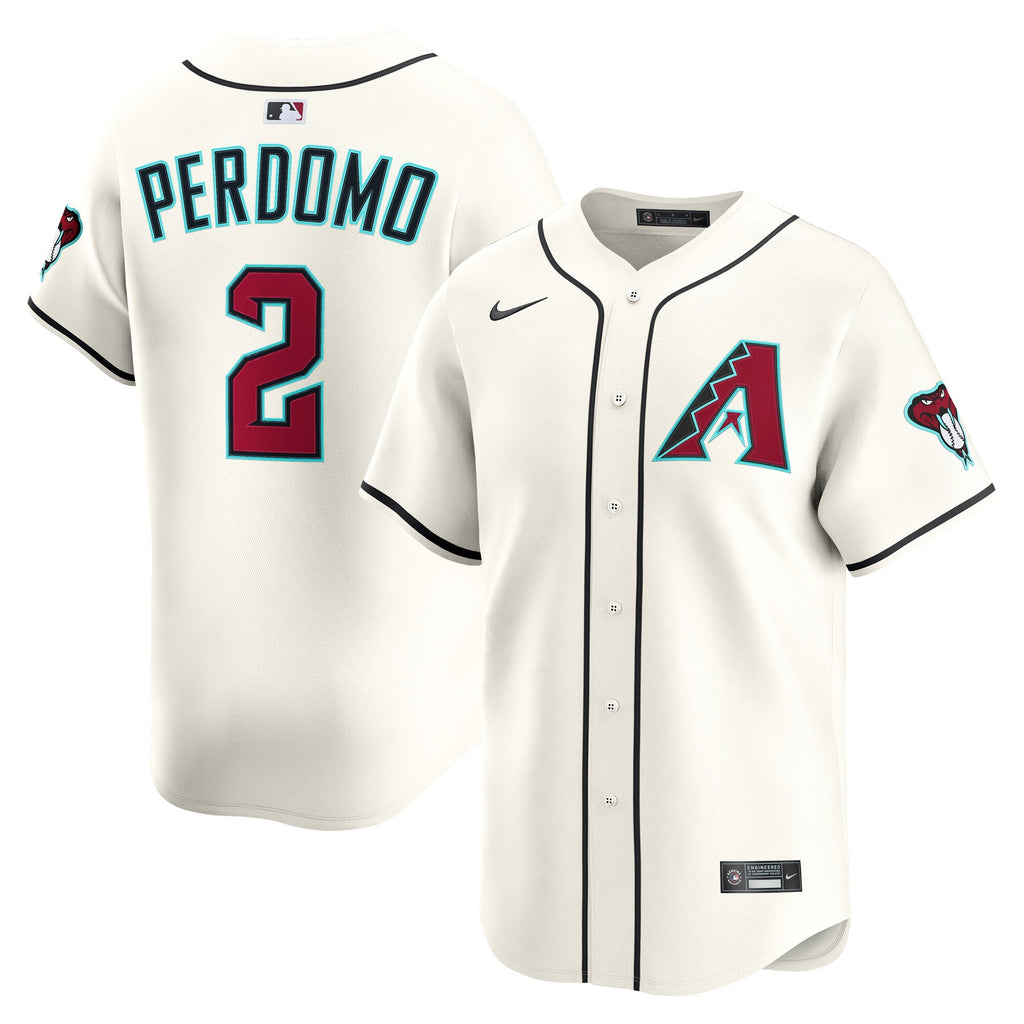 Arizona Diamondbacks Geraldo Perdomo Cream Home Limited Player Baseball Jersey