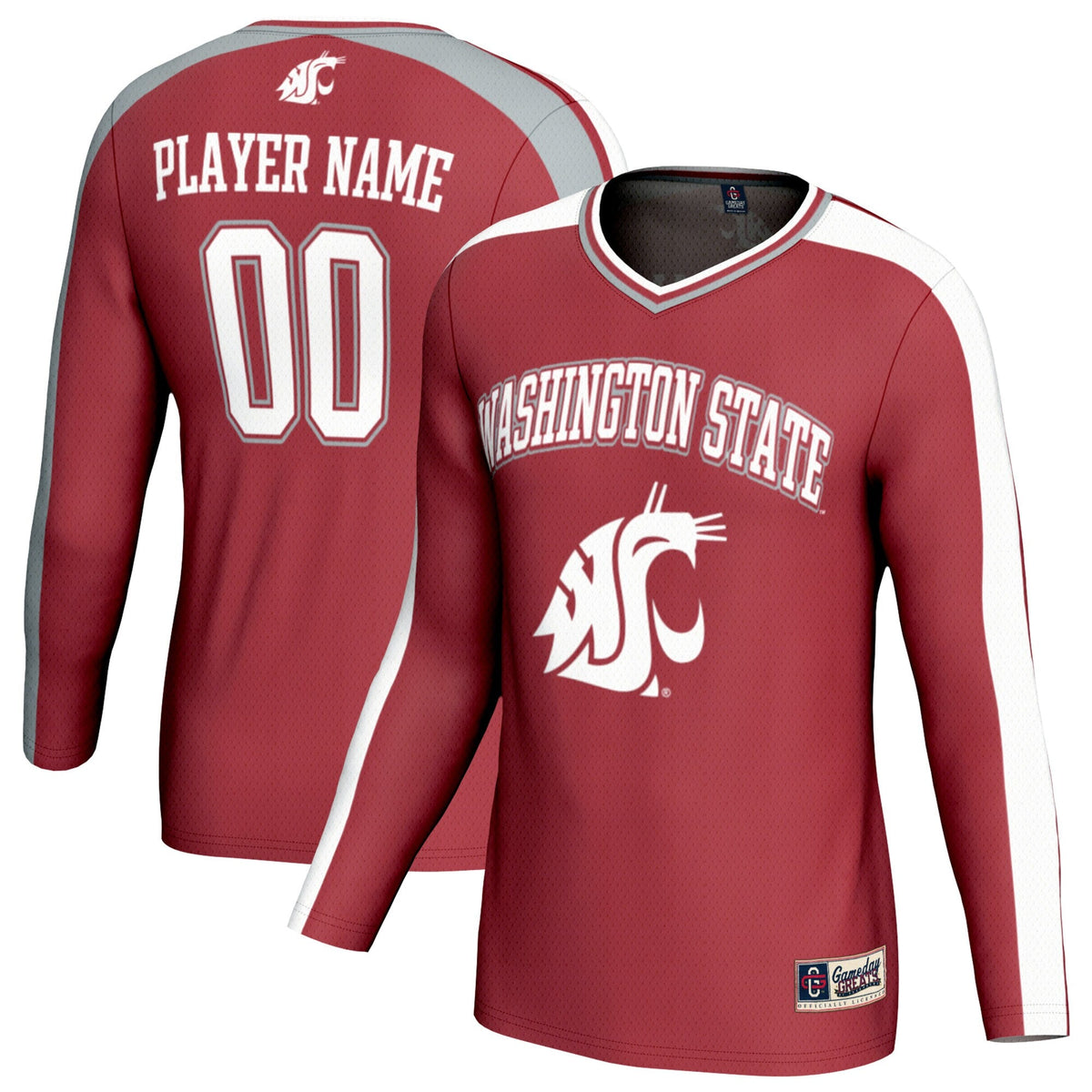 Washington State Cougars NIL Pick-A-Player Lightweight Collegiate Volleyball Fashion Jersey - Crimson