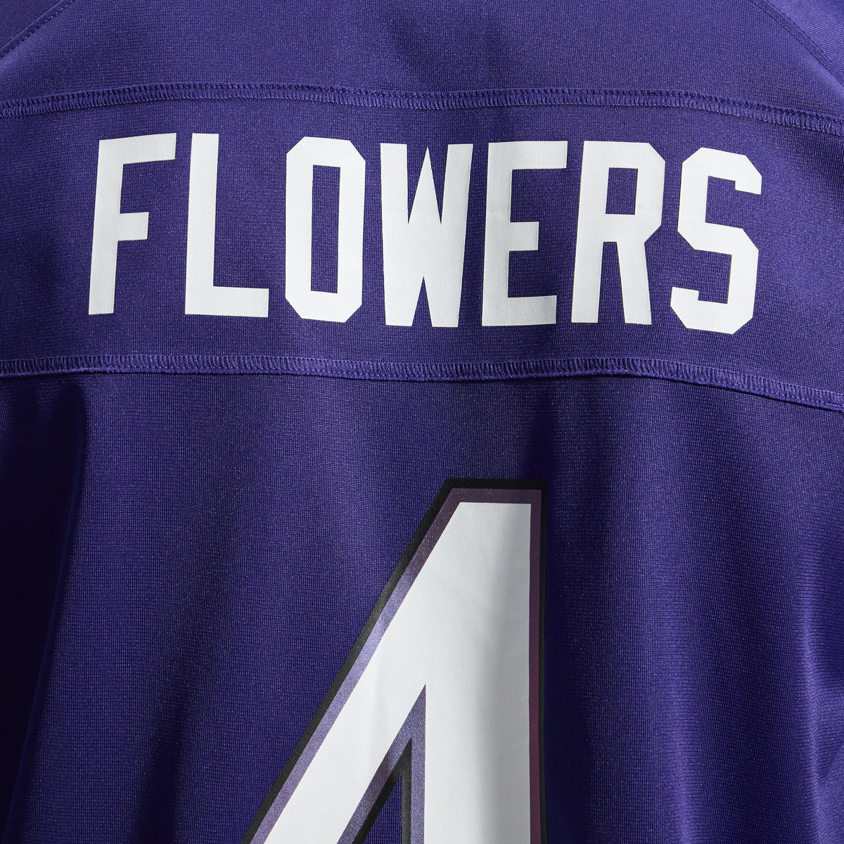 Baltimore Ravens Zay Flowers Purple Team Game Football Jersey