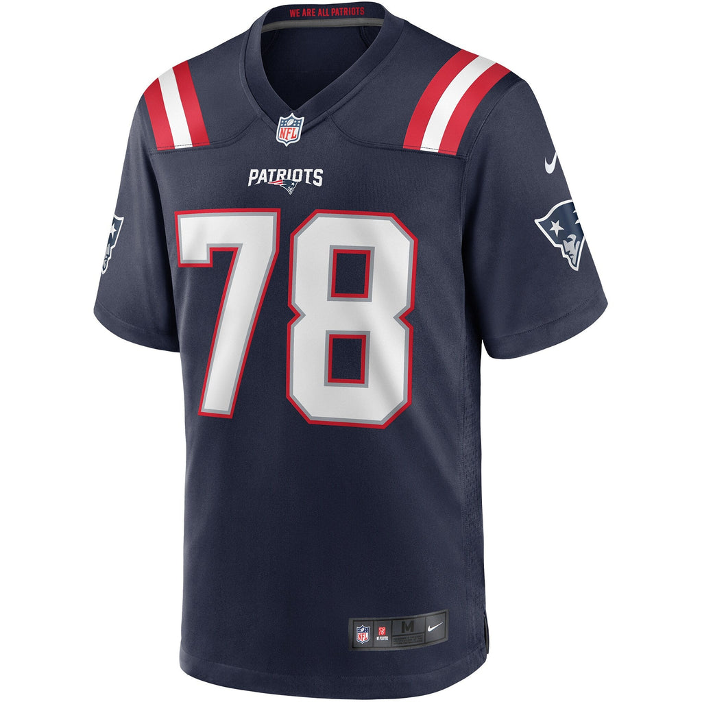 New England Patriots Bruce Armstrong Navy Game Retired Player Football Jersey