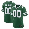 New York Jets Legacy Green Custom Game Football Jersey