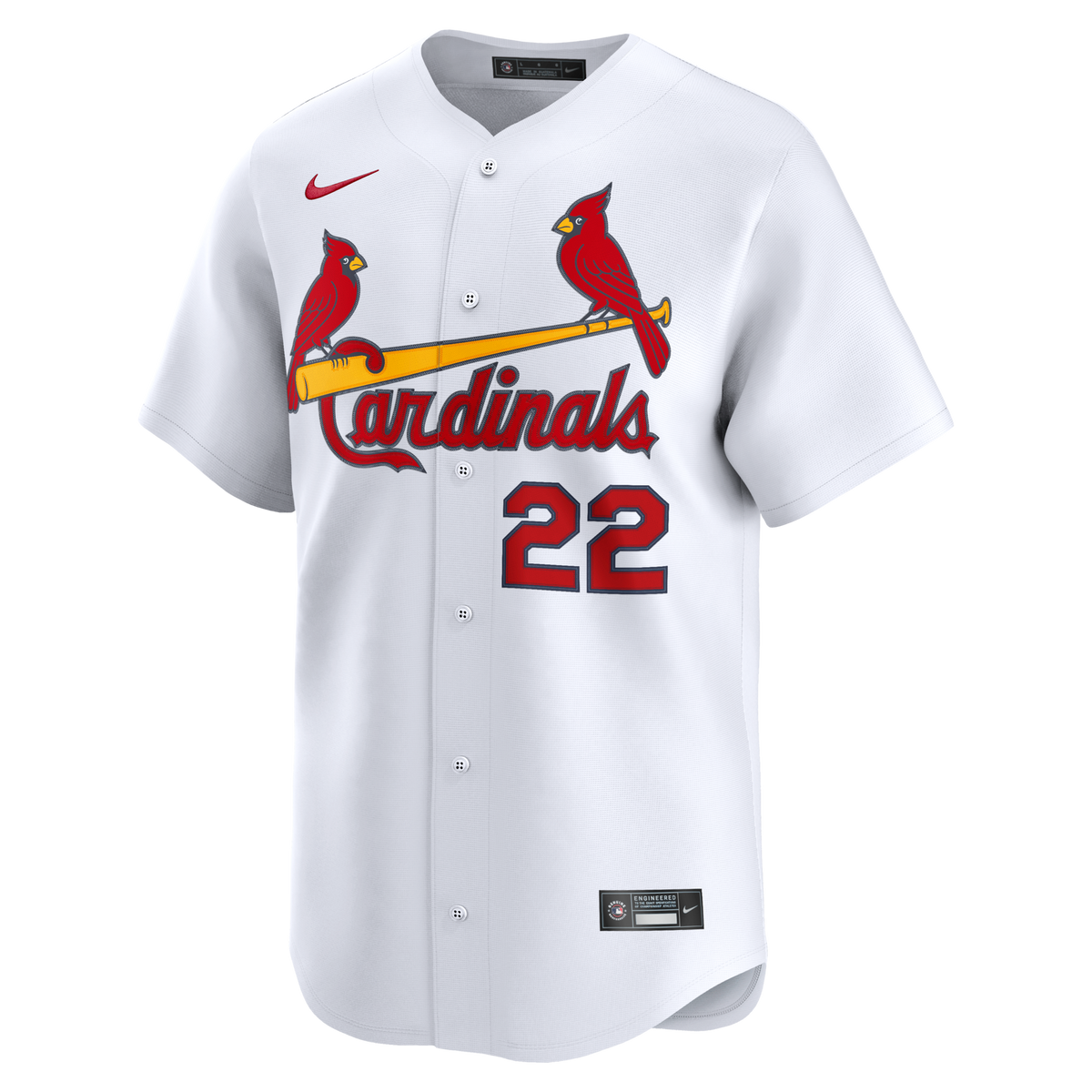 St. Louis Cardinals Joshua Báez White Home Limited Player Baseball Jersey
