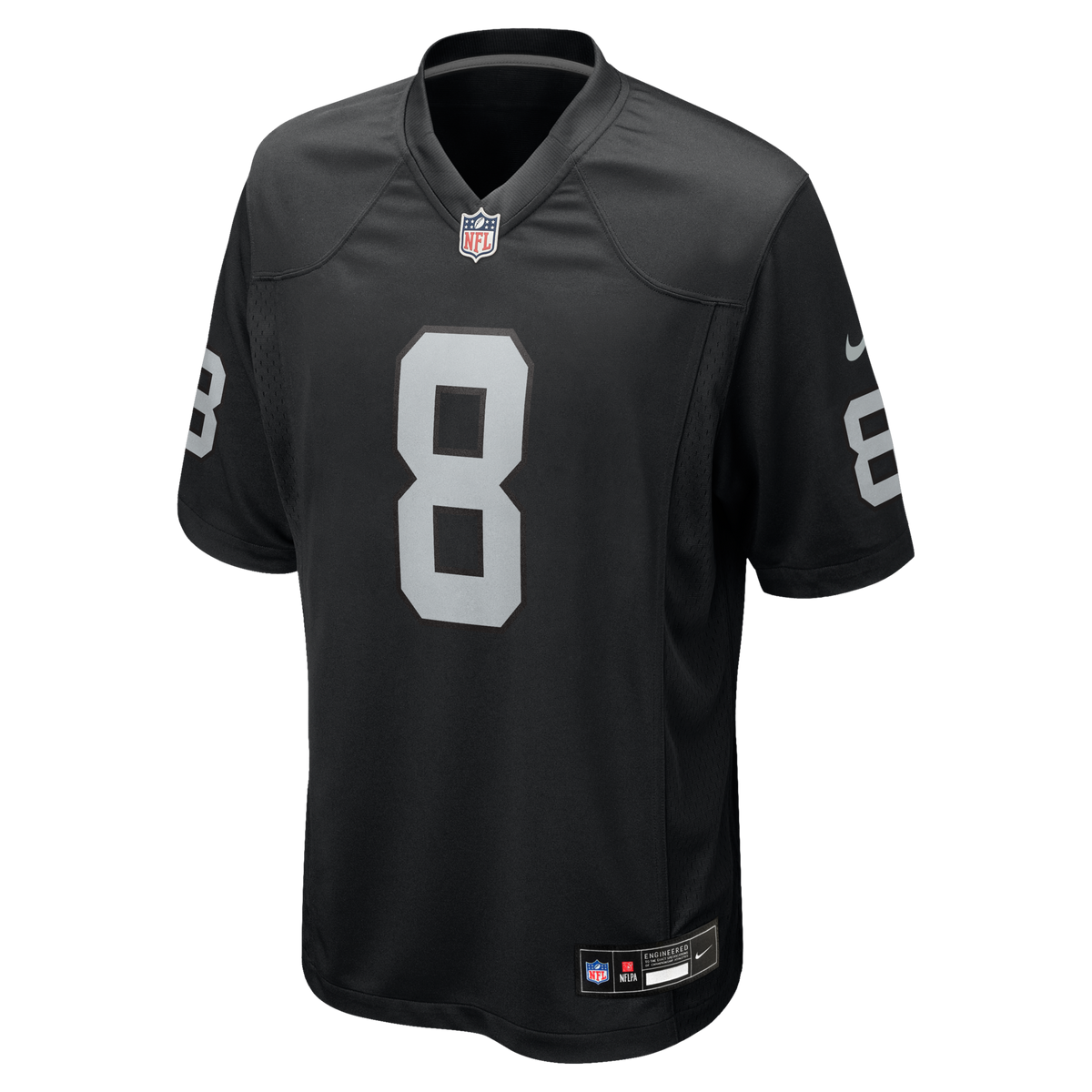 Las Vegas Raiders Kirk Cousins Black Team Game Football Jersey