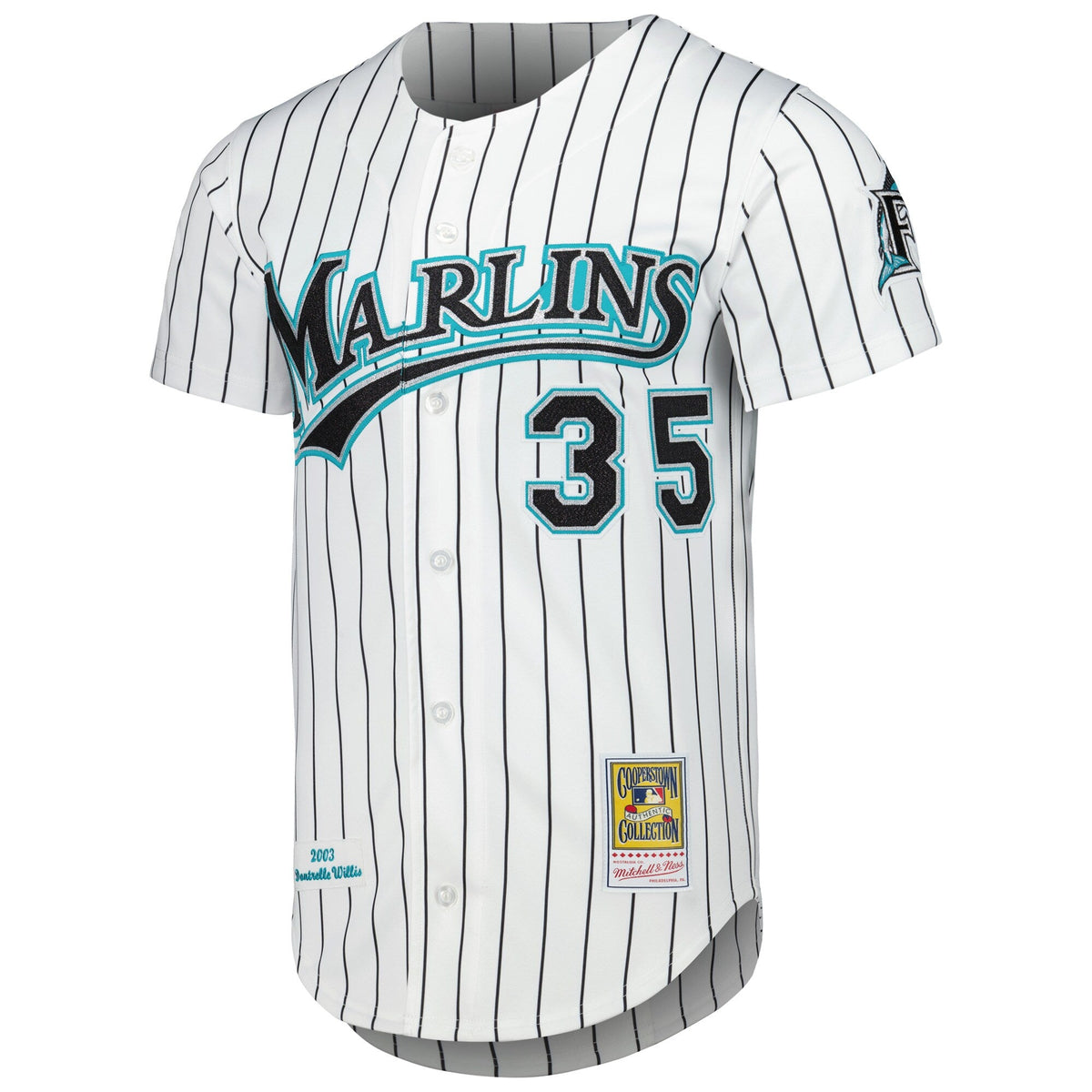 Florida Marlins Dontrelle Willis White Cooperstown Collection Baseball Jersey