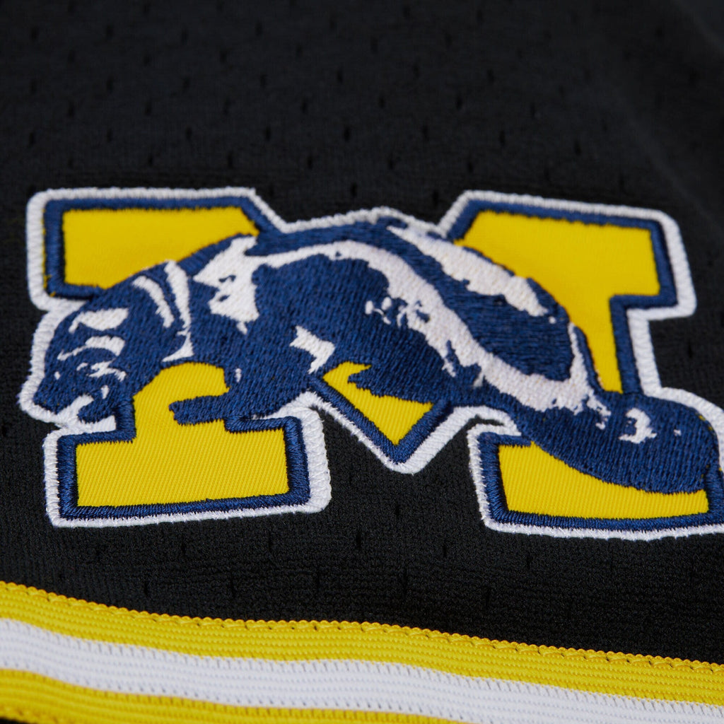Black Michigan Wolverines On The Clock Full-Button Fashion Jersey