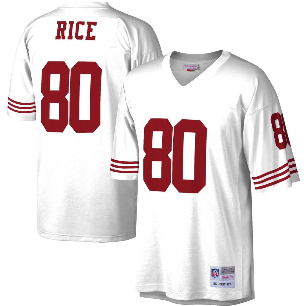 San Francisco 49ers Jerry Rice White Legacy Replica Football Jersey