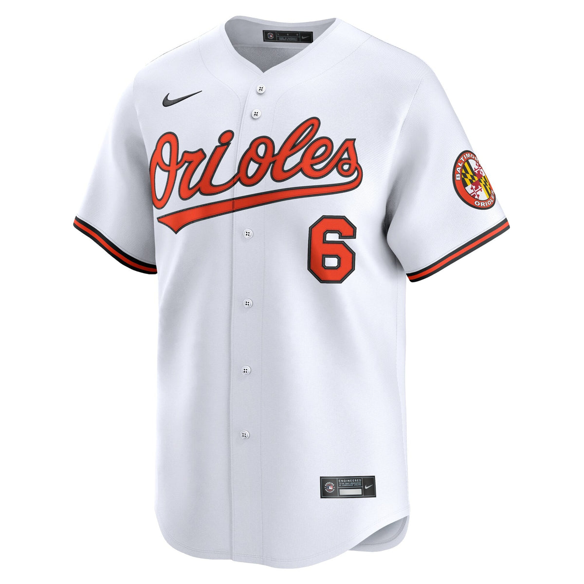 Baltimore Orioles Ryan Mountcastle White Home Limited Player Baseball Jersey