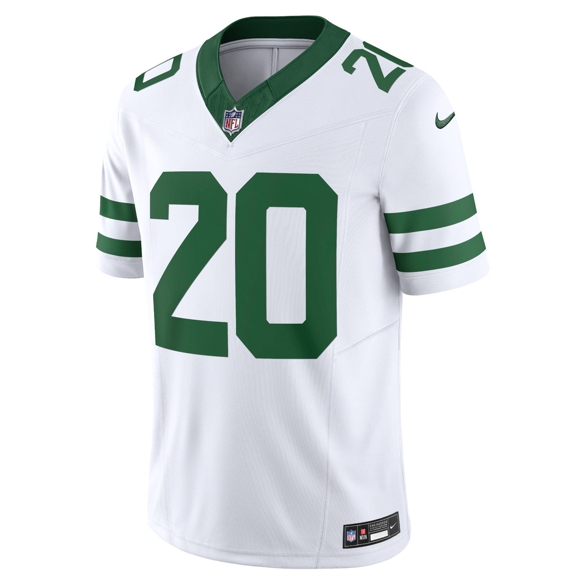 New York Jets Breece Hall Legacy White Vapor F.U.S.E. Limited Football Jersey