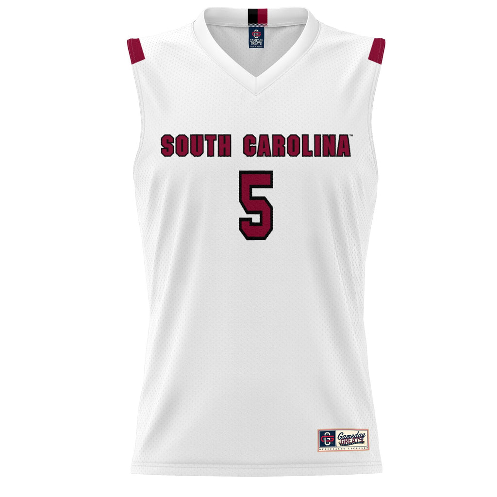 Victaria Saxton South Carolina Gamecocks Lightweight Basketball Alumni Jersey - White