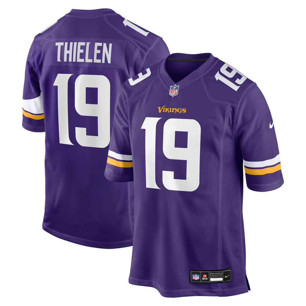 Minnesota Vikings Adam Thielen Purple Game Football Jersey