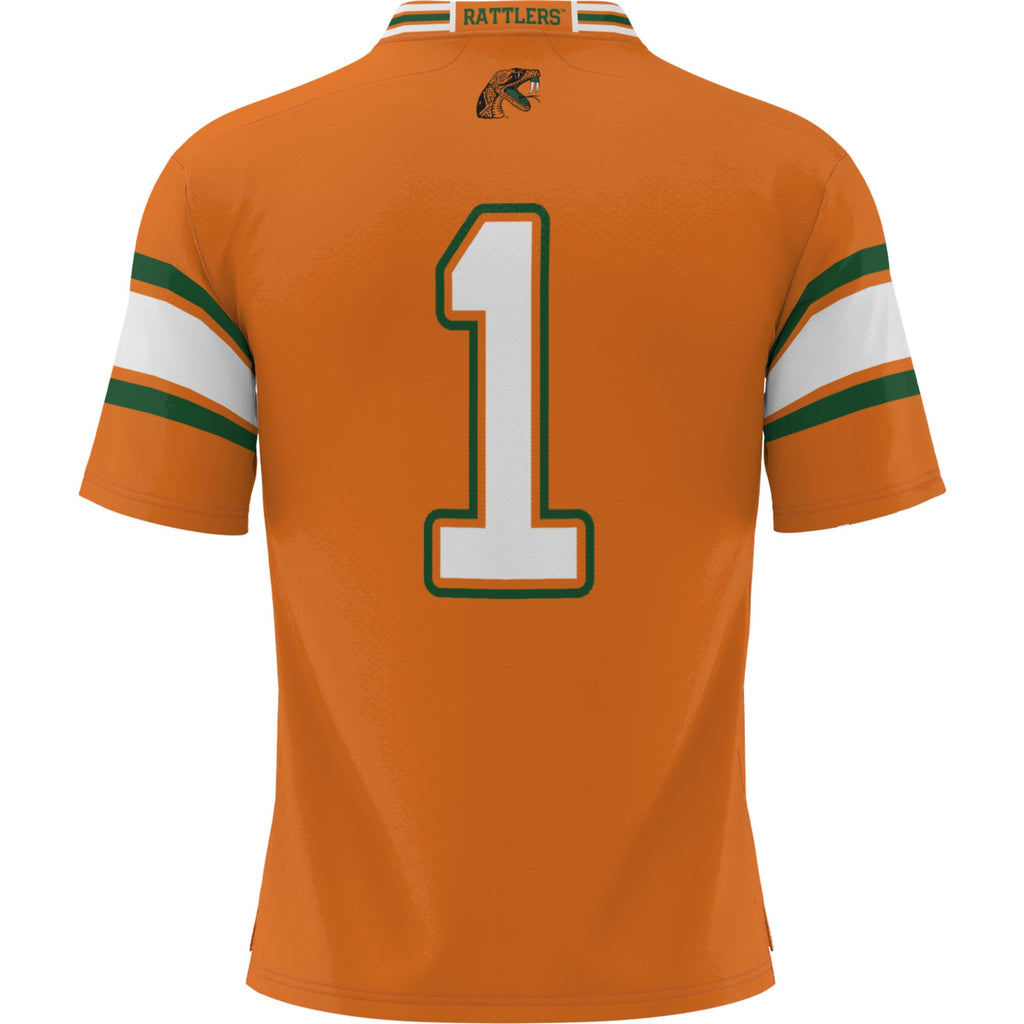 #1 Orange Florida A&M Rattlers Football Jersey