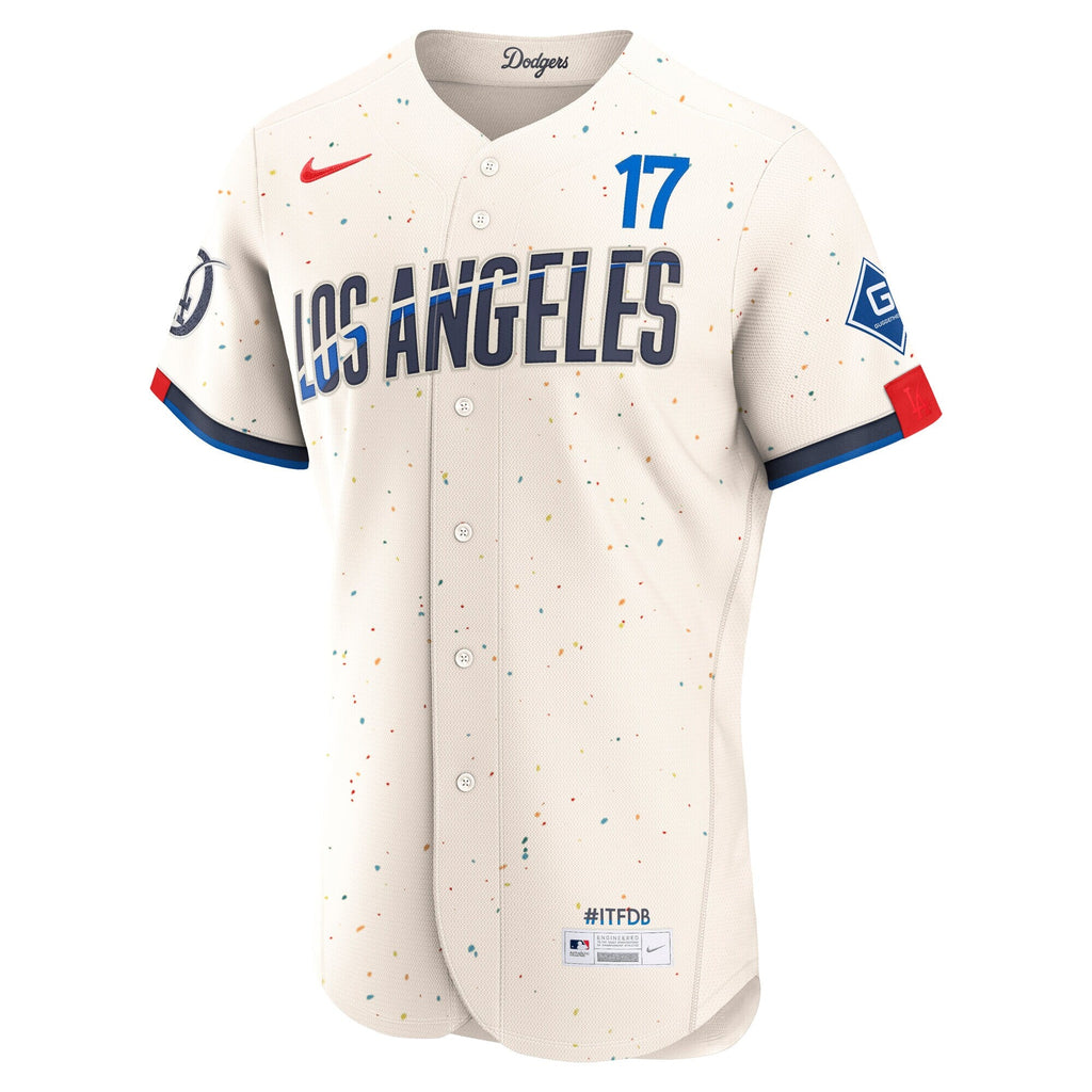 Los Angeles Dodgers Shohei Ohtani Cream City Connect Sponsor Patch Baseball Jersey