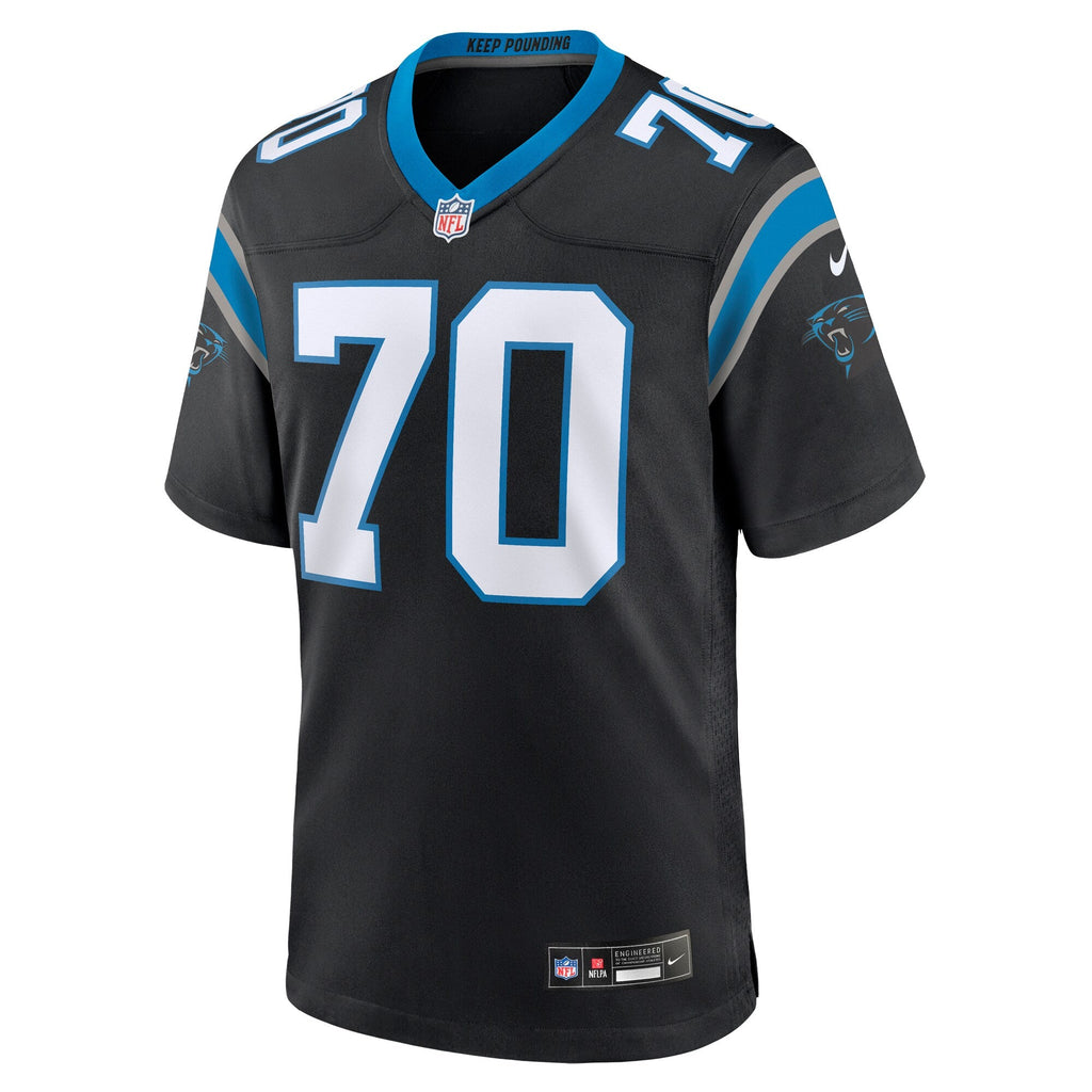 Carolina Panthers Brady Christensen Black Team Game Football Jersey