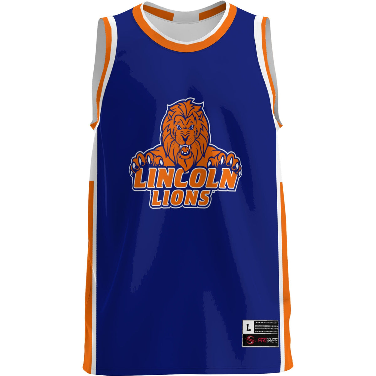 Lincoln Lions Lightweight Basketball Jersey - Blue