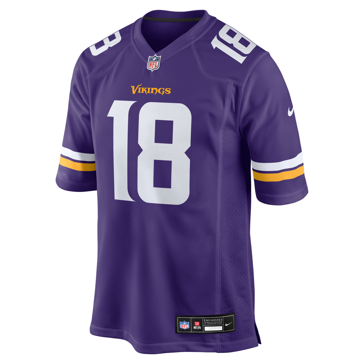 Minnesota Vikings Justin Jefferson Purple Game Football Jersey