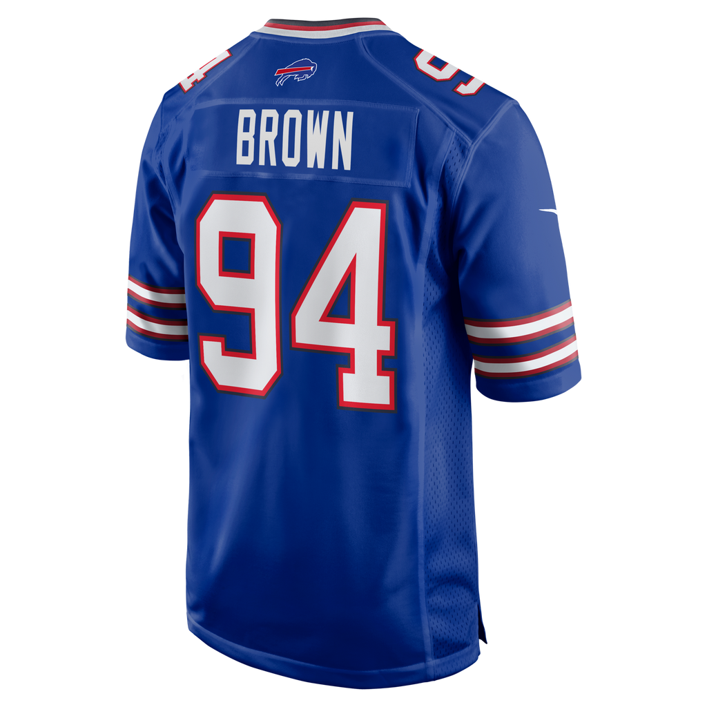 Buffalo Bills Andrew Brown Royal Game Football Jersey