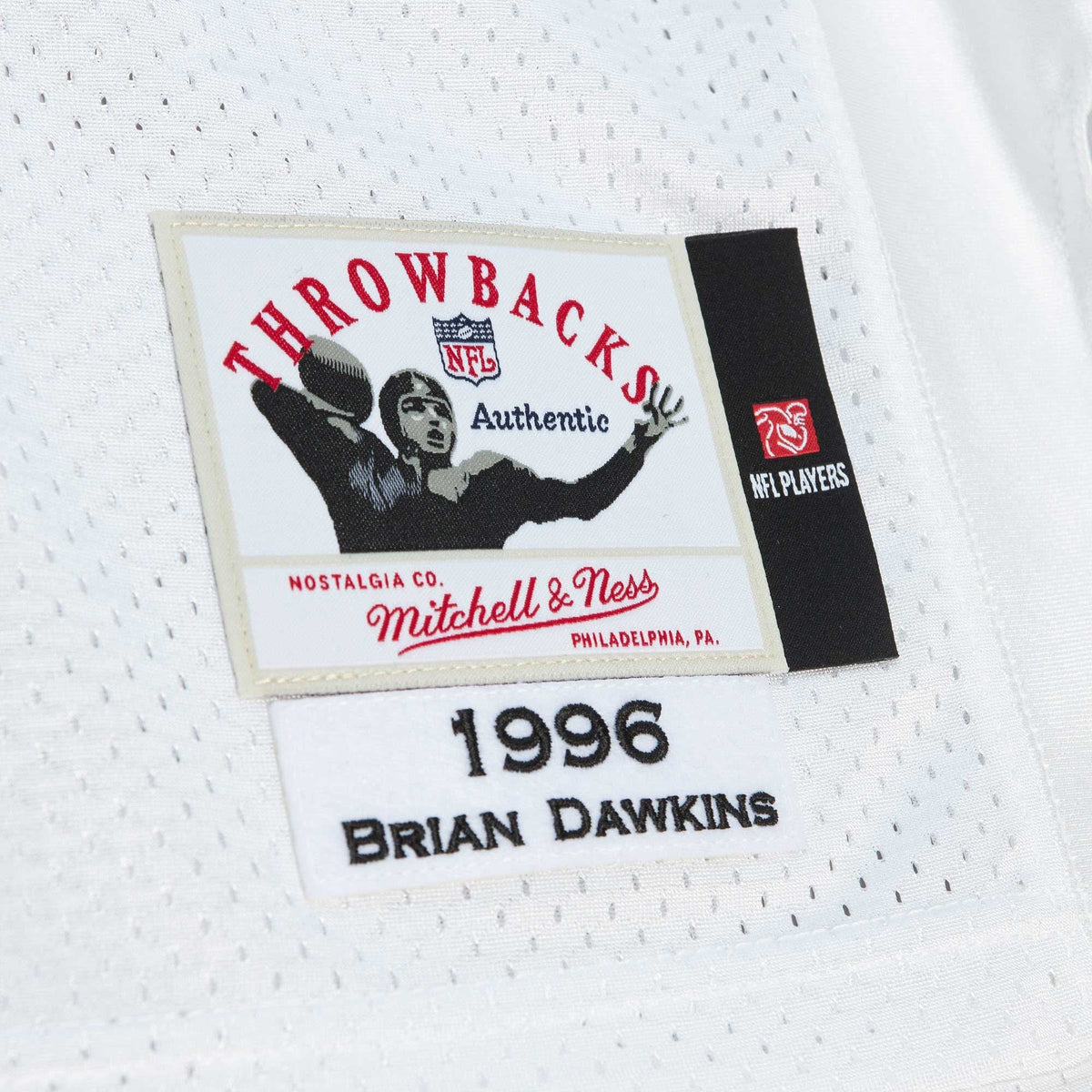 Philadelphia Eagles 1996 Brian Dawkins White Throwback Retired Player Football Jersey