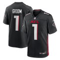 Atlanta Falcons Number 1 Groom Black Game Football Jersey