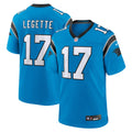 Carolina Panthers Xavier Legette Blue Alternate Game Football Jersey