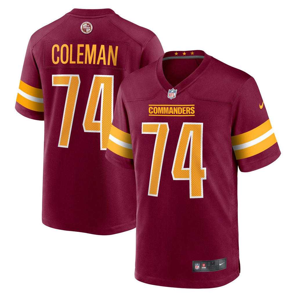 Washington Commanders Brandon Coleman Burgundy Game Football Jersey