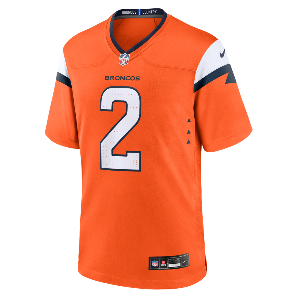 Denver Broncos Patrick Surtain II Orange Team Game Football Jersey