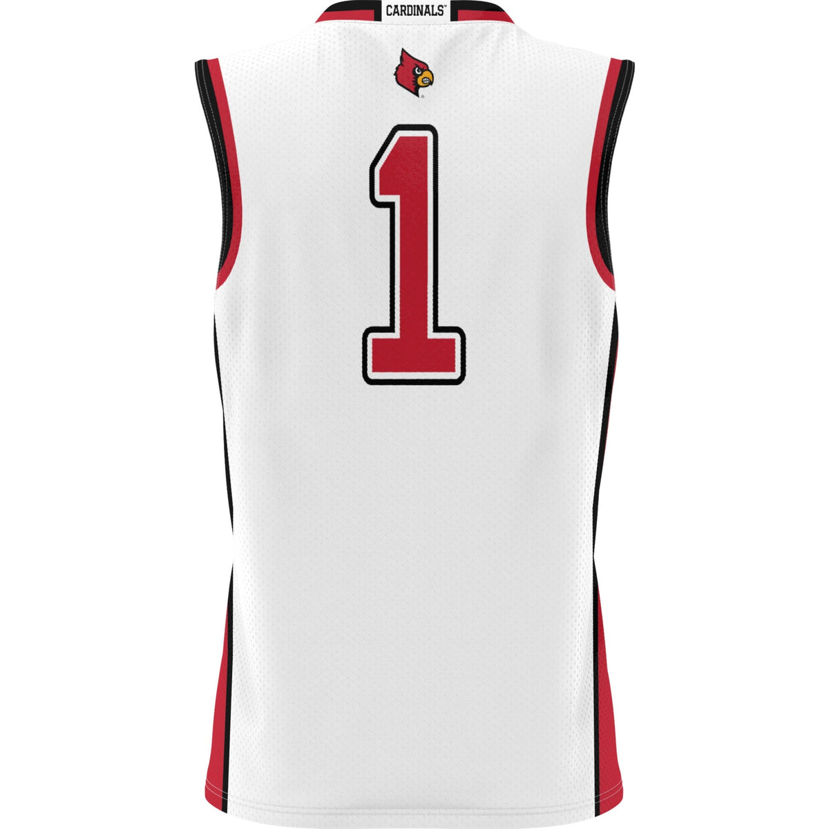#1 White Louisville Cardinals Lightweight Basketball Jersey