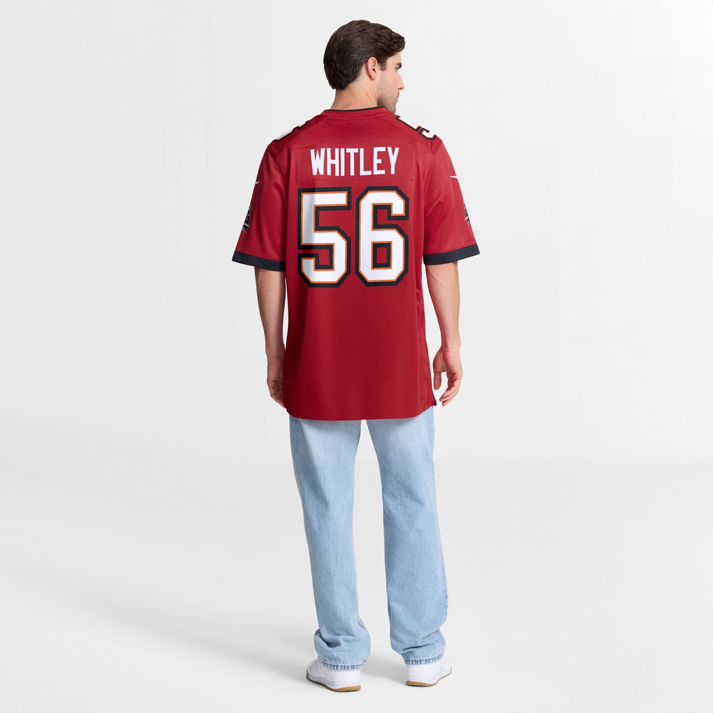 Tampa Bay Buccaneers Benton Whitley Red Team Game Football Jersey
