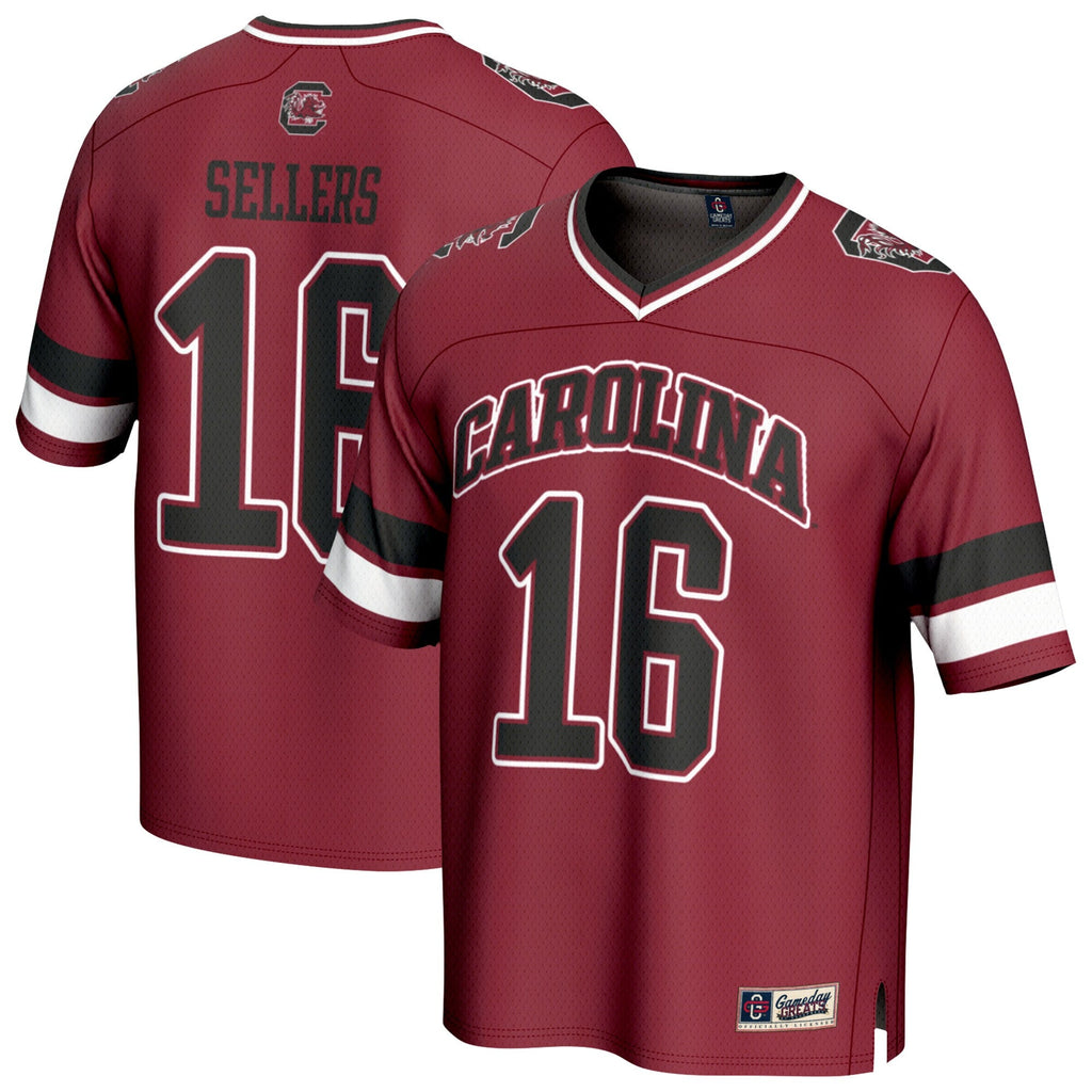 LaNorris Sellers South Carolina Gamecocks NIL Lightweight Football Player Jersey - Garnet