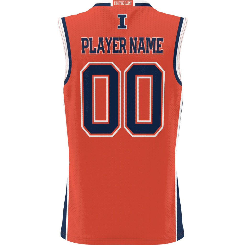 Illinois Fighting Illini Lightweight NIL Pick-A-Player Basketball Jersey - Orange