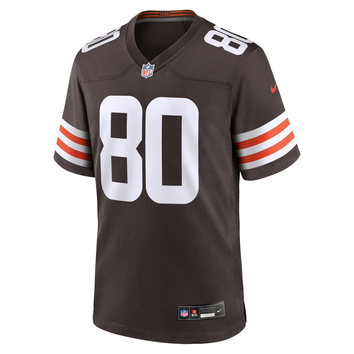 Cleveland Browns Jamari Thrash Brown Team Game Football Jersey