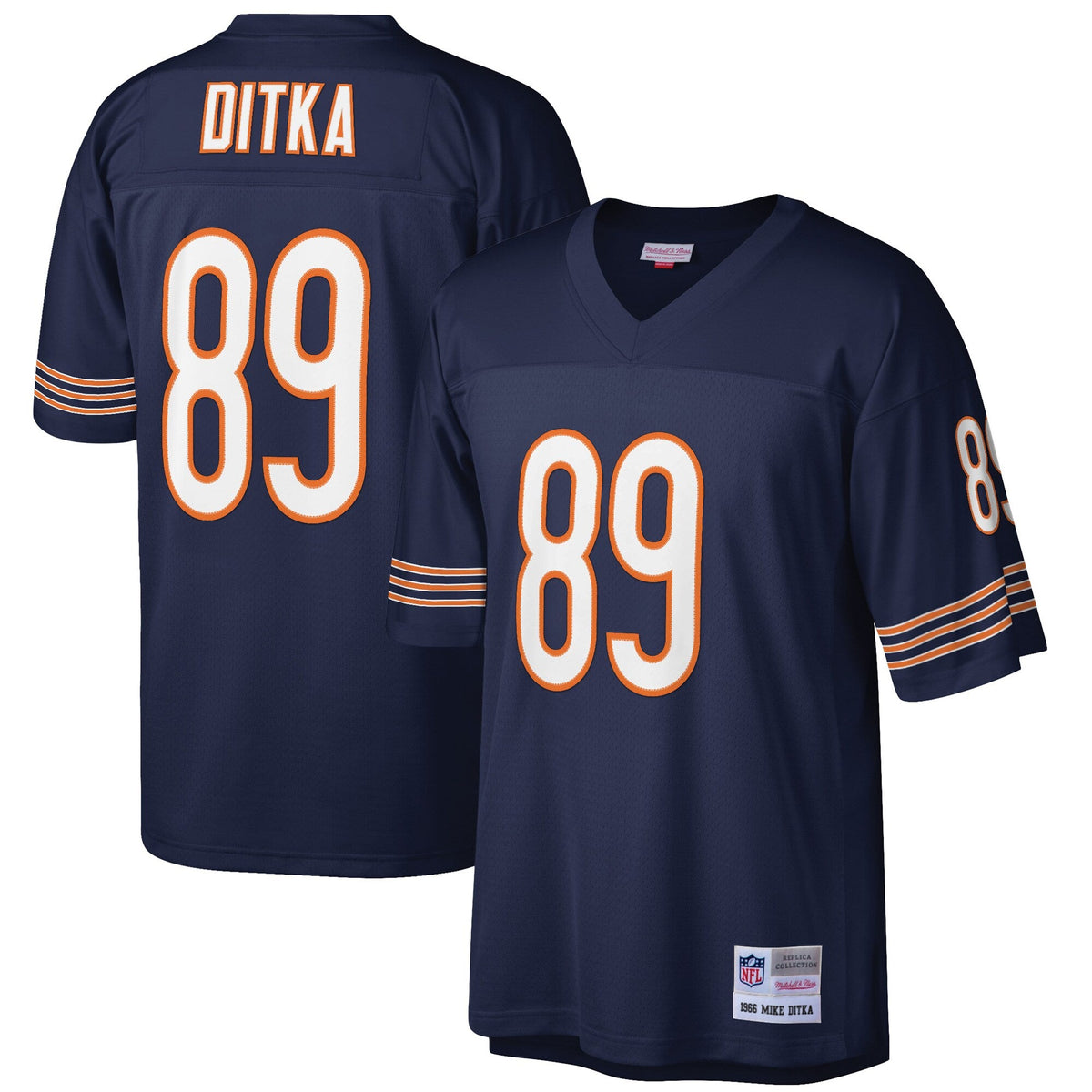 Chicago Bears Mike Ditka Navy Retired Player Legacy Replica Football Jersey