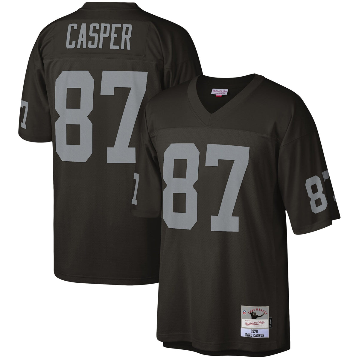 Las Vegas Raiders Dave Casper Black Legacy Replica Football Jersey